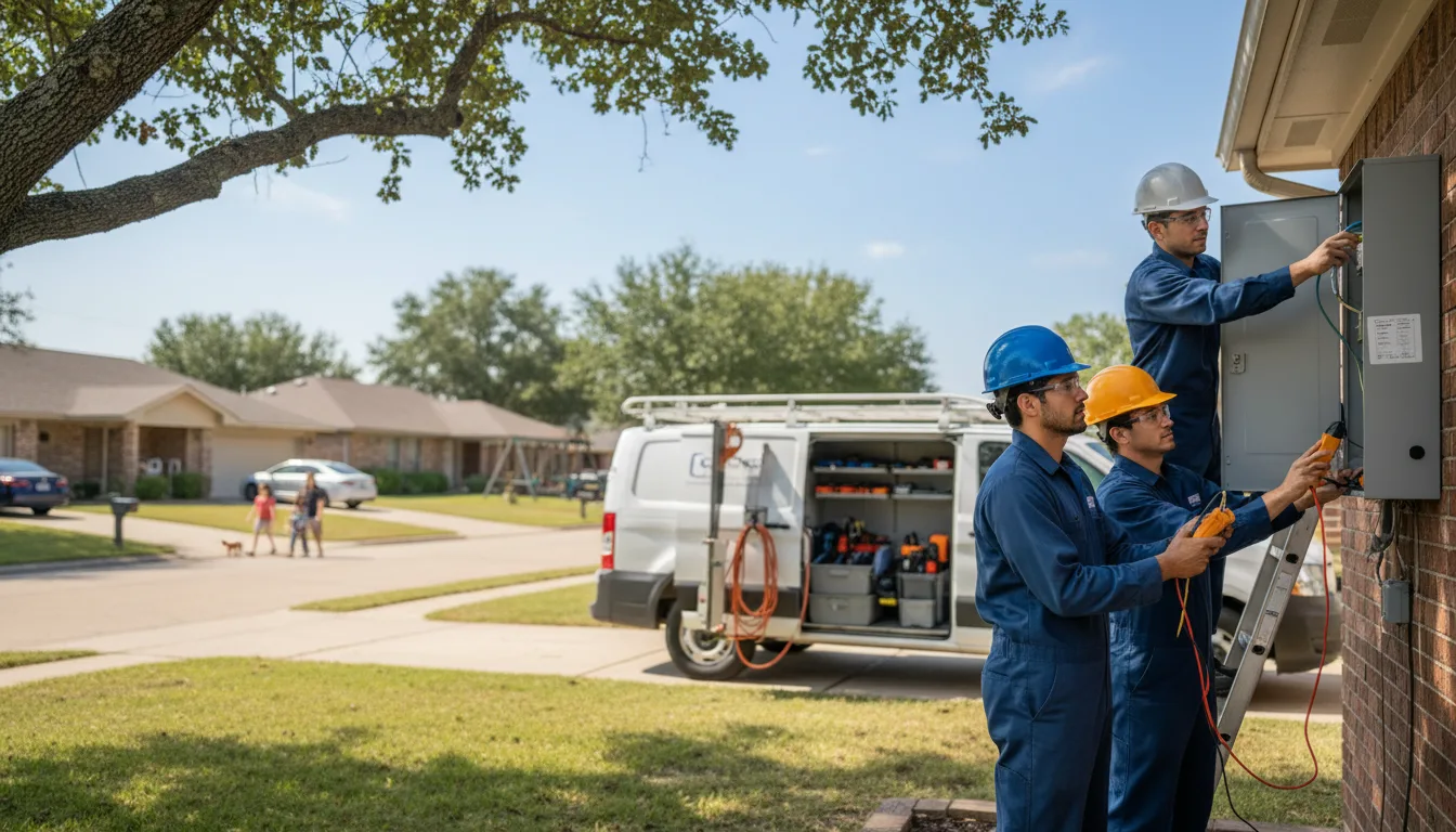 Certified electrician providing emergency electrical services in Saint Libory, NE